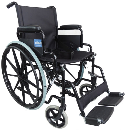 Self Propelled Steel Transit Chair - Black