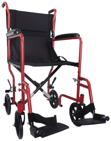 Steel Compact Transit Chair - Red