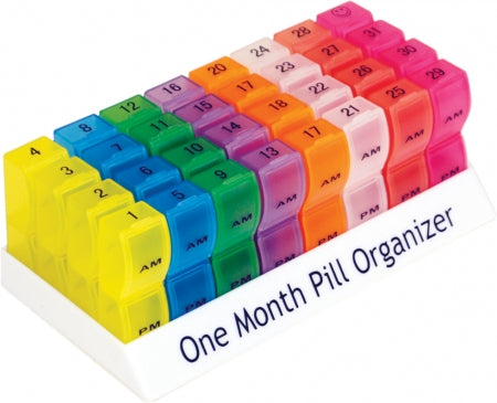 Colourful One Month Pill Organiser